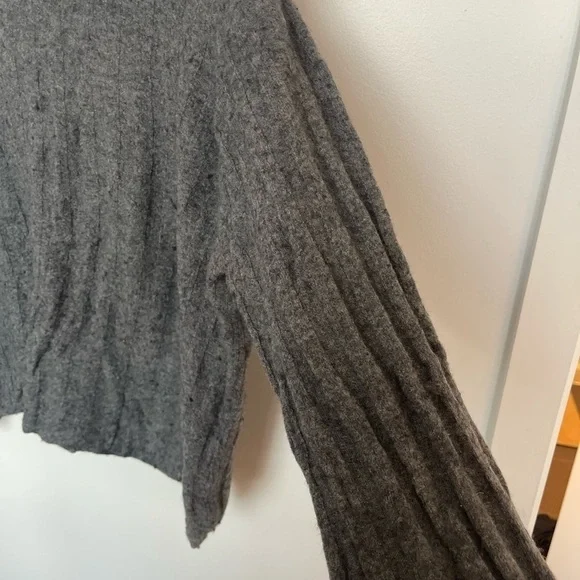 Zara Channel Sweater Heathered Gray - Picture 8 of 8